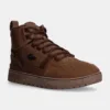 Lacoste sneakers T-Clip Winter Mid culoarea maro