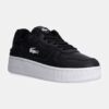 Lacoste sneakers din piele T-Clip Platform culoarea negru