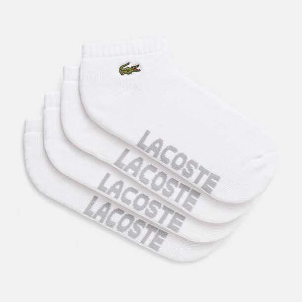 Lacoste sosete 2-pack culoarea alb