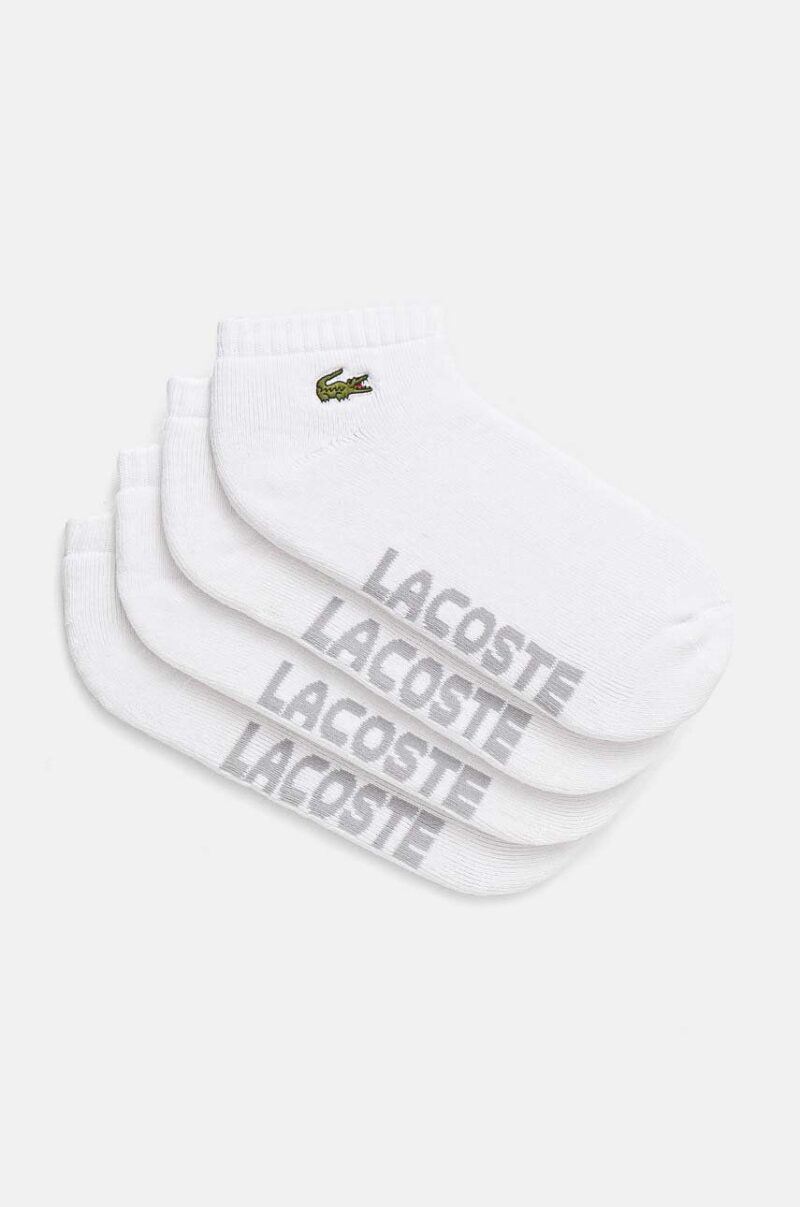 Lacoste sosete 2-pack culoarea alb