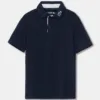 Lacoste tricou polo copii culoarea albastru marin