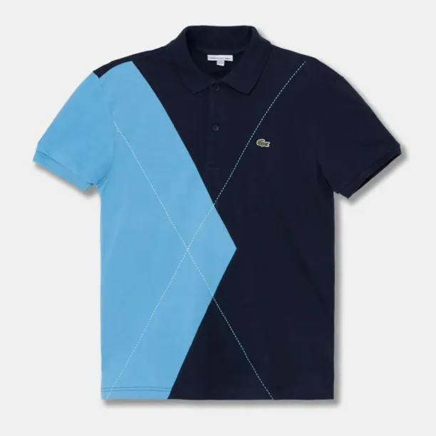 Lacoste tricouri polo din bumbac pentru copii culoarea albastru marin