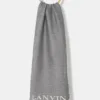 Lanvin esarfa de lana culoarea gri