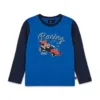 Lego longsleeve din bumbac pentru copii LWTANO 710 culoarea albastru marin