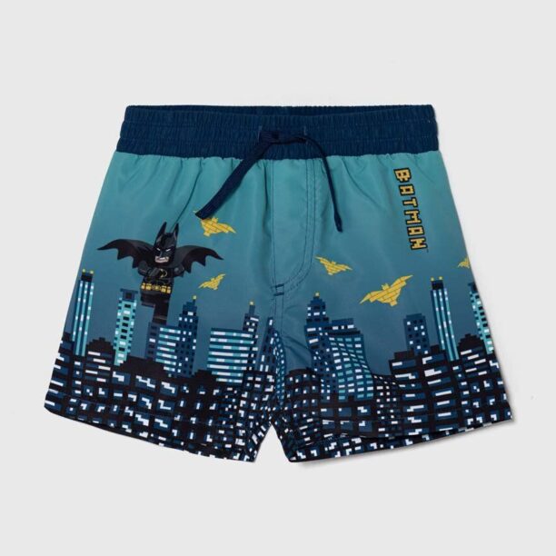 Lego pantaloni scurti de baie copii x Batman culoarea verde