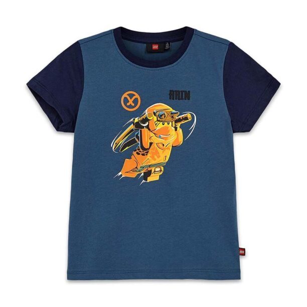 Lego tricou de bumbac pentru copii LWTANO 606 culoarea verde