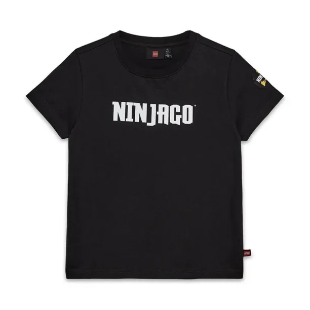 Lego tricou de bumbac pentru copii LWTANO 613 culoarea negru