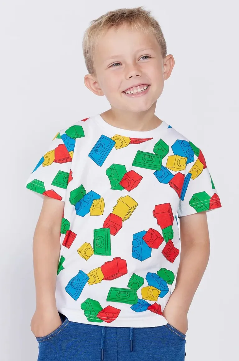 Lego tricou de bumbac pentru copii LWTANO 626 modelator