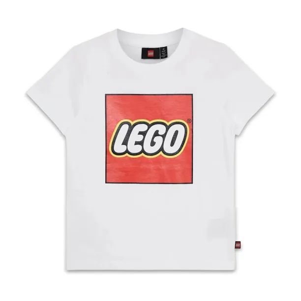 Lego tricou de bumbac pentru copii LWTANO 631 culoarea alb