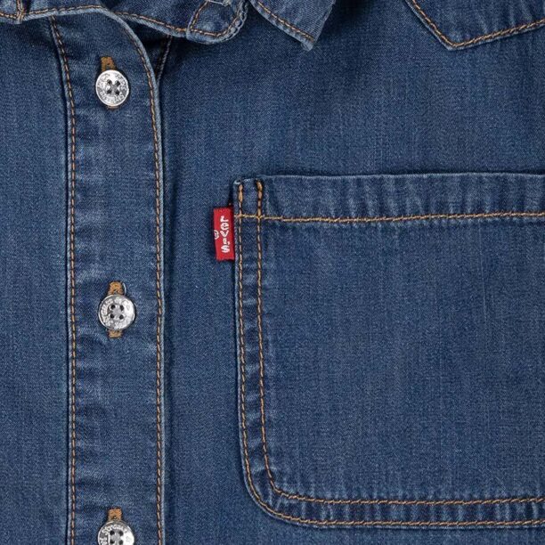 Levi's camasa din denim pentru copii L/S WESTERN DENIM SHIRT 4EL063 preţ