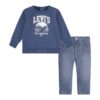 Levi's compleu bebe MOUNTAIN CREW & PANT SET 6EL312