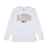 Levi's longsleeve din bumbac pentru copii ACADEMIC ADVENTURER LS TEE culoarea alb