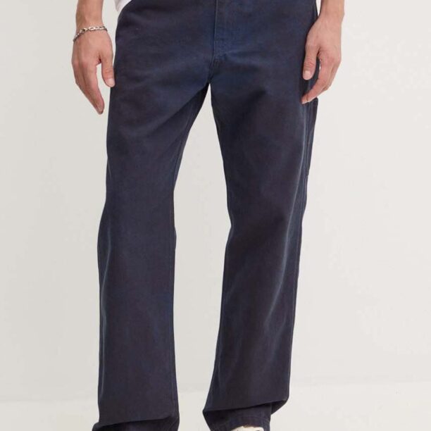 Levi's pantaloni de bumbac culoarea albastru marin