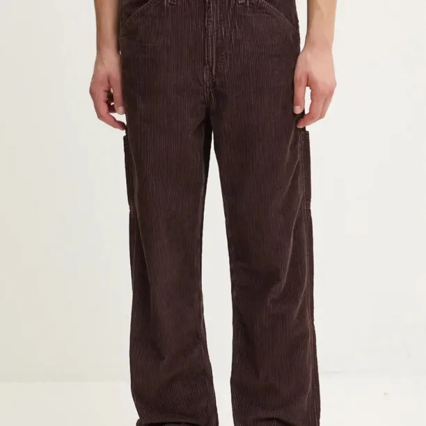 Levi's pantaloni de bumbac culoarea maro