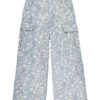 Levi's pantaloni de bumbac pentru copii TWILL '94 BAGGY WIDE LEG culoarea turcoaz