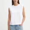 Levi's top din bumbac culoarea alb