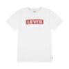 Levi's tricou copii BOXTAB TEE culoarea alb