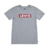 Levi's tricou copii BOXTAB TEE culoarea gri