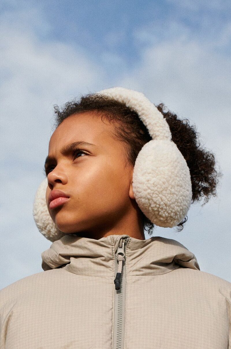 Liewood earmuffs copii Albero Pile Earwarmers culoarea alb