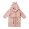 Liewood halat de baie din bumbac pentru copii Lily Bathrobe culoarea roz