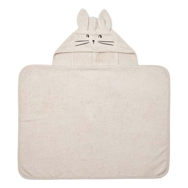 Liewood prosop din bumbac pentru bebeluși Vilas Rabbit Baby Hooded Towel LW19631