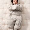 Liewood salopete de iarnă pentru bebeluși Sylvie Baby Snowsuit culoarea gri