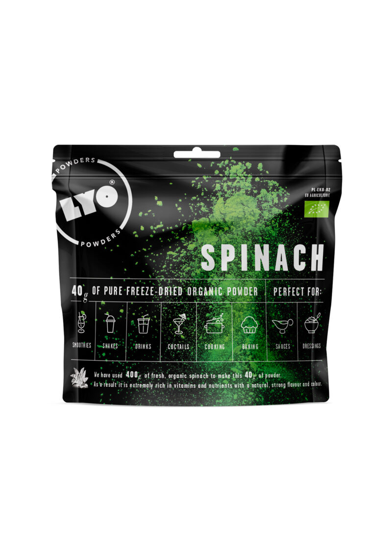 Liofilizat LyoFood Pulbere de spanac organic 40 g