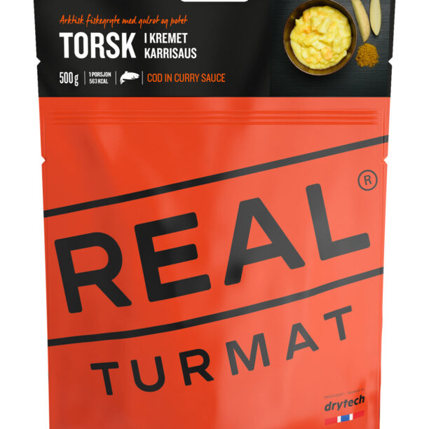 Liofilizata Real Turmat Cod in sos curry 500 g