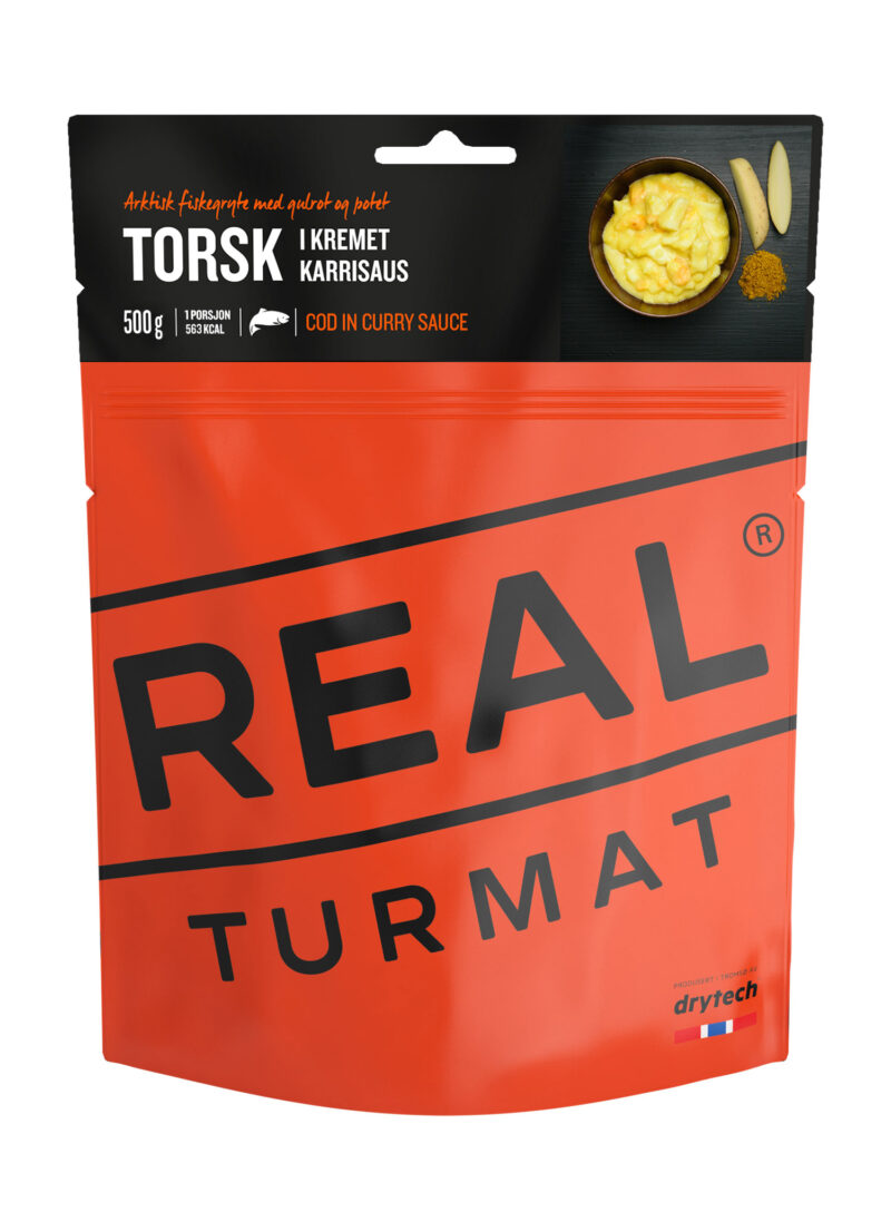 Liofilizata Real Turmat Cod in sos curry 500 g