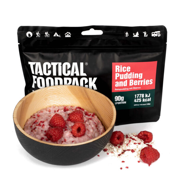 Liofilizata Tactical Foodpack Budinca de orez cu zmeura 290 g