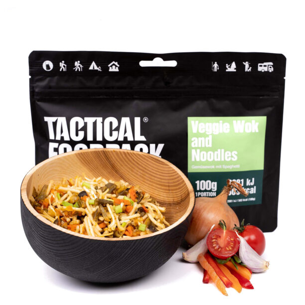 Liofilizata Tactical Foodpack Macaroane cu legume wok 400 g