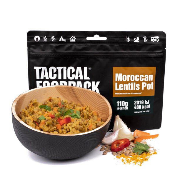 Liofilizata Tactical Foodpack Mâncare marocană cu linte 410 g