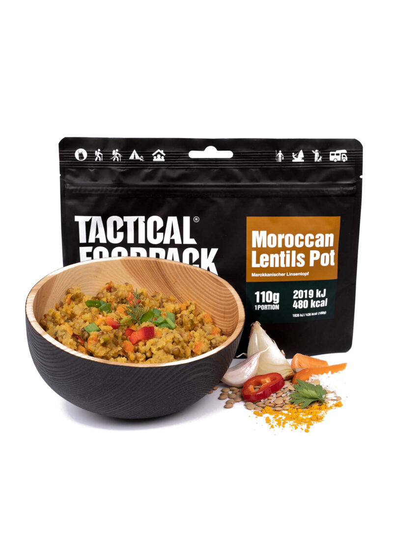 Liofilizata Tactical Foodpack Mâncare marocană cu linte 410 g