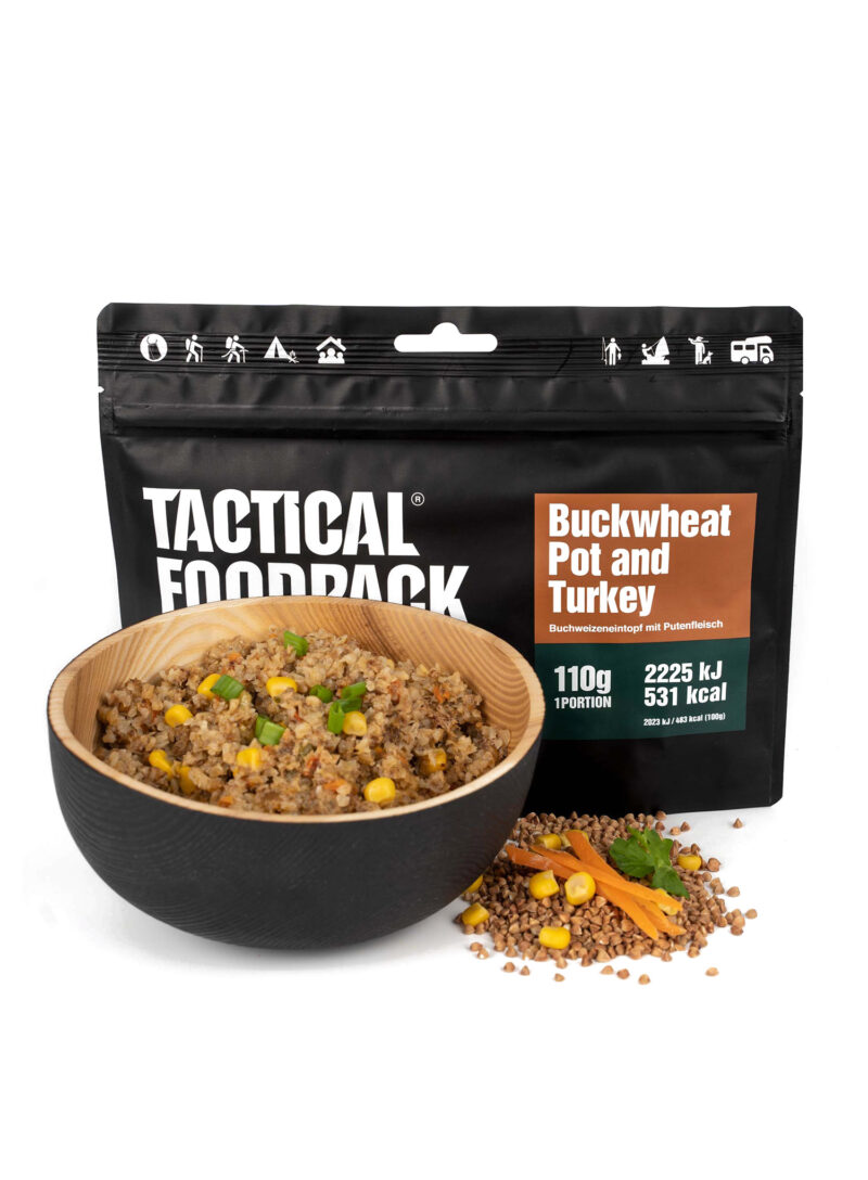 Liofilizata Tactical Foodpack Mancarica cu hrișcă și curcan 410 g