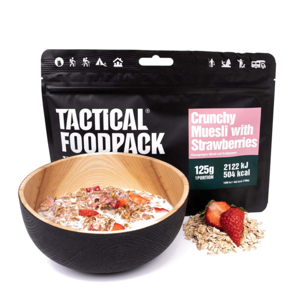 Liofilizata Tactical Foodpack Muesli crocant cu căpșuni 275 g