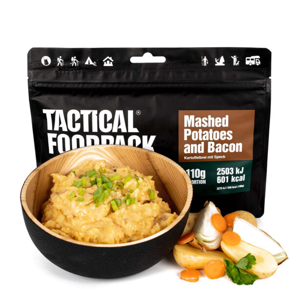 Liofilizata Tactical Foodpack Piure de cartofi cu bacon 510 g