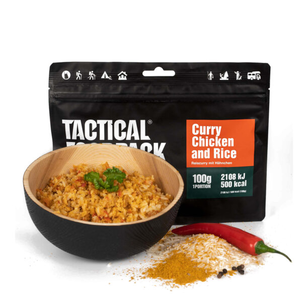 Liofilizata Tactical Foodpack Pui curry cu orez 400 g