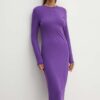 Liviana Conti rochie culoarea violet