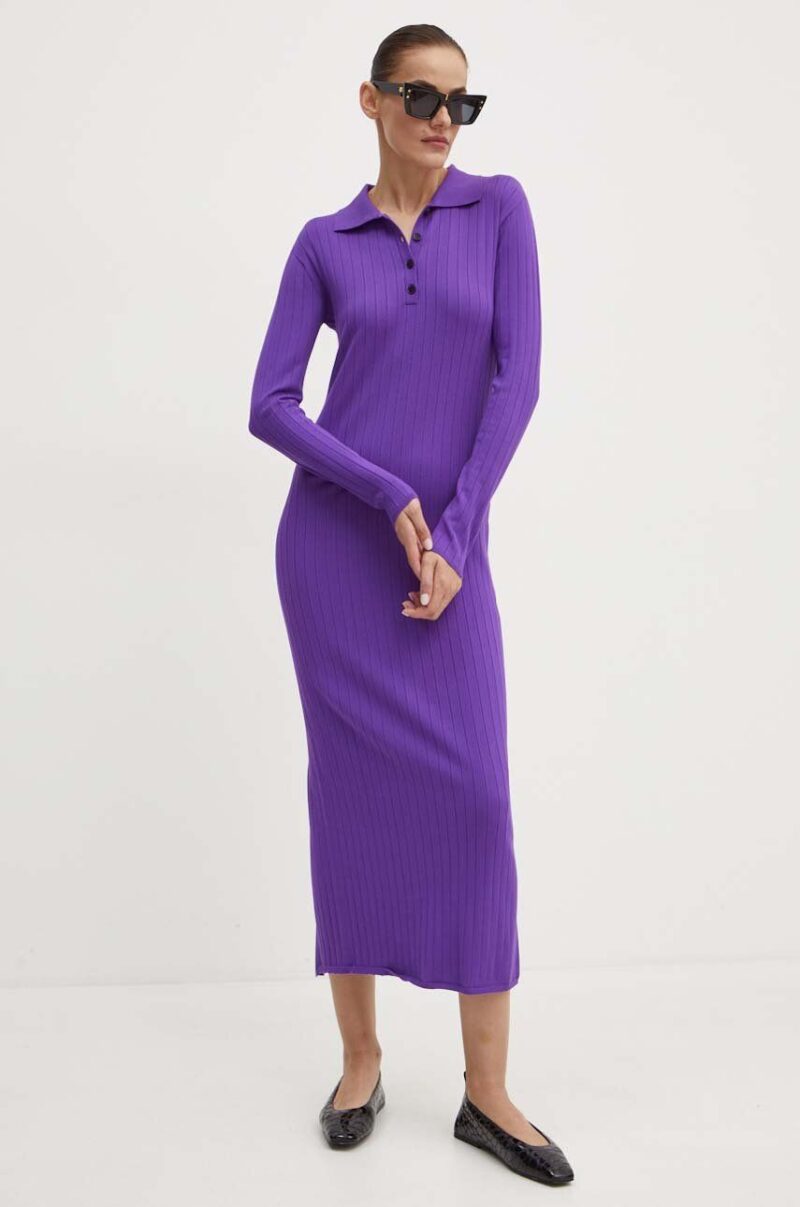 Liviana Conti rochie culoarea violet