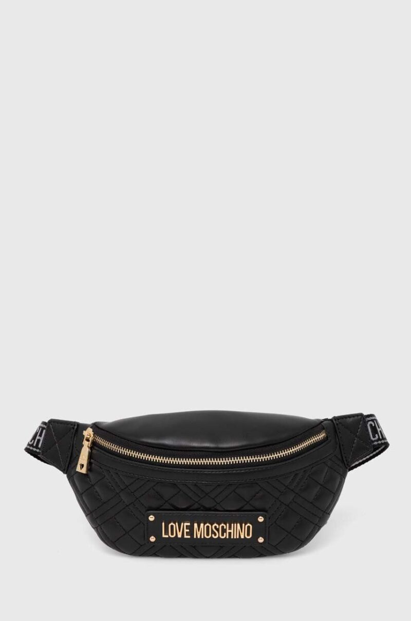 Love Moschino borseta culoarea negru