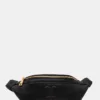 Love Moschino borseta de piele culoarea negru