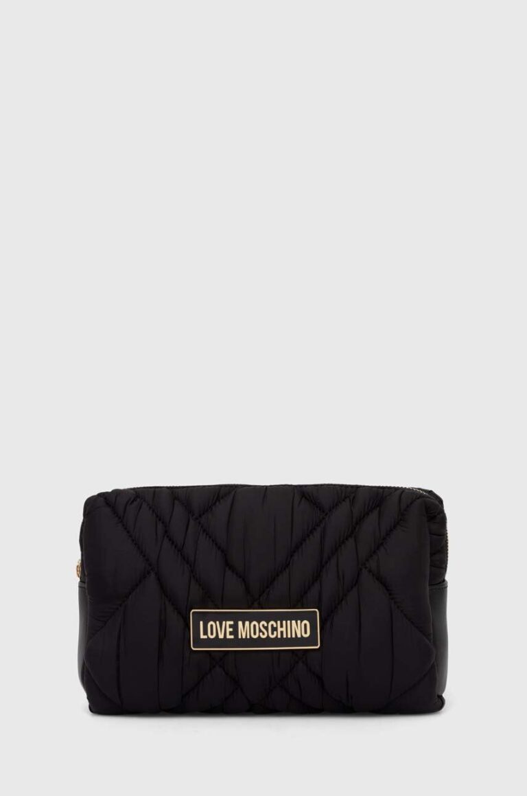 Love Moschino portfard culoarea negru