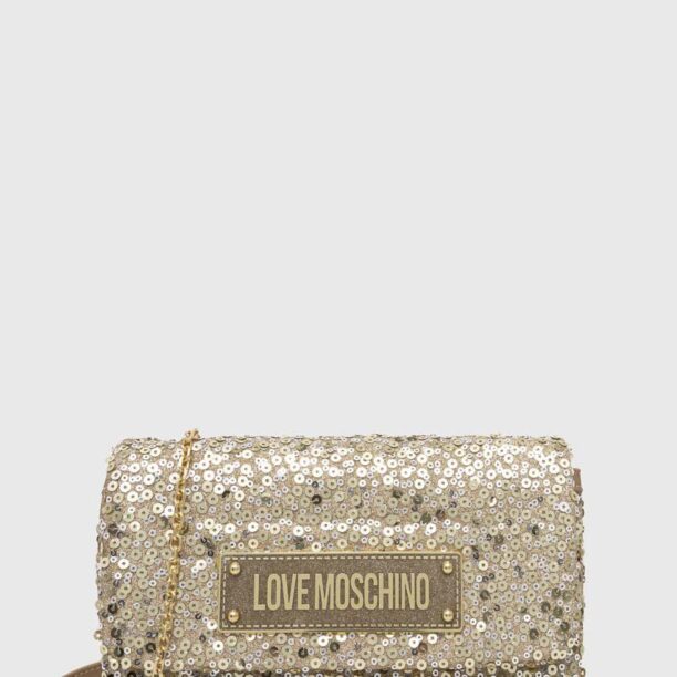 Love Moschino poseta culoarea auriu