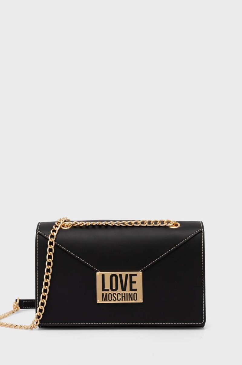 Love Moschino poseta culoarea negru