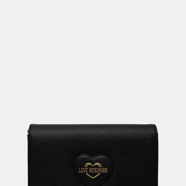 Love Moschino poseta culoarea negru