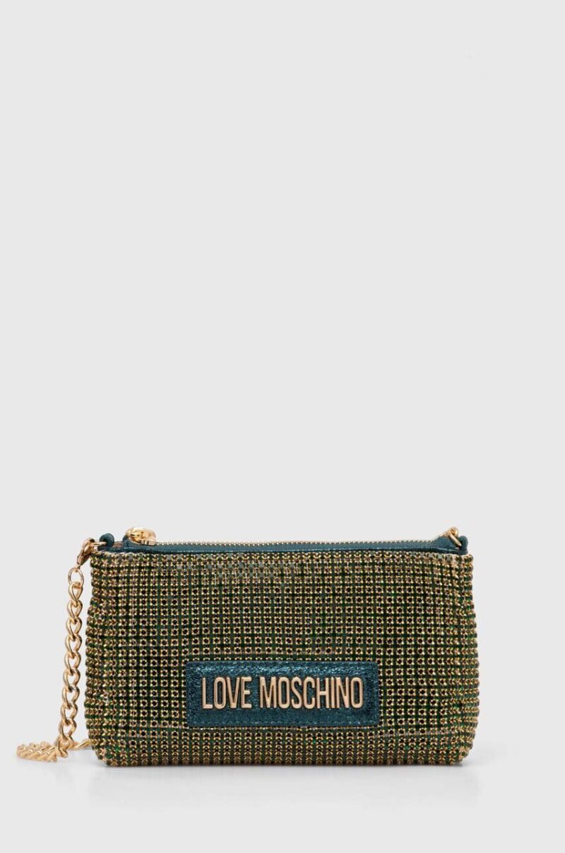 Love Moschino poseta culoarea verde