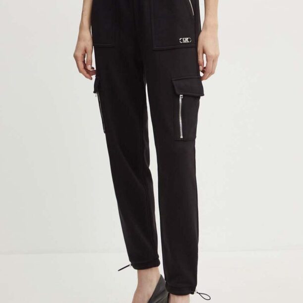 MICHAEL Michael Kors pantaloni de trening din bumbac culoarea negru