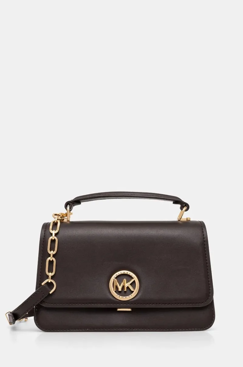 MICHAEL Michael Kors poseta de piele culoarea maro