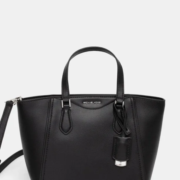 MICHAEL Michael Kors poseta de piele culoarea negru