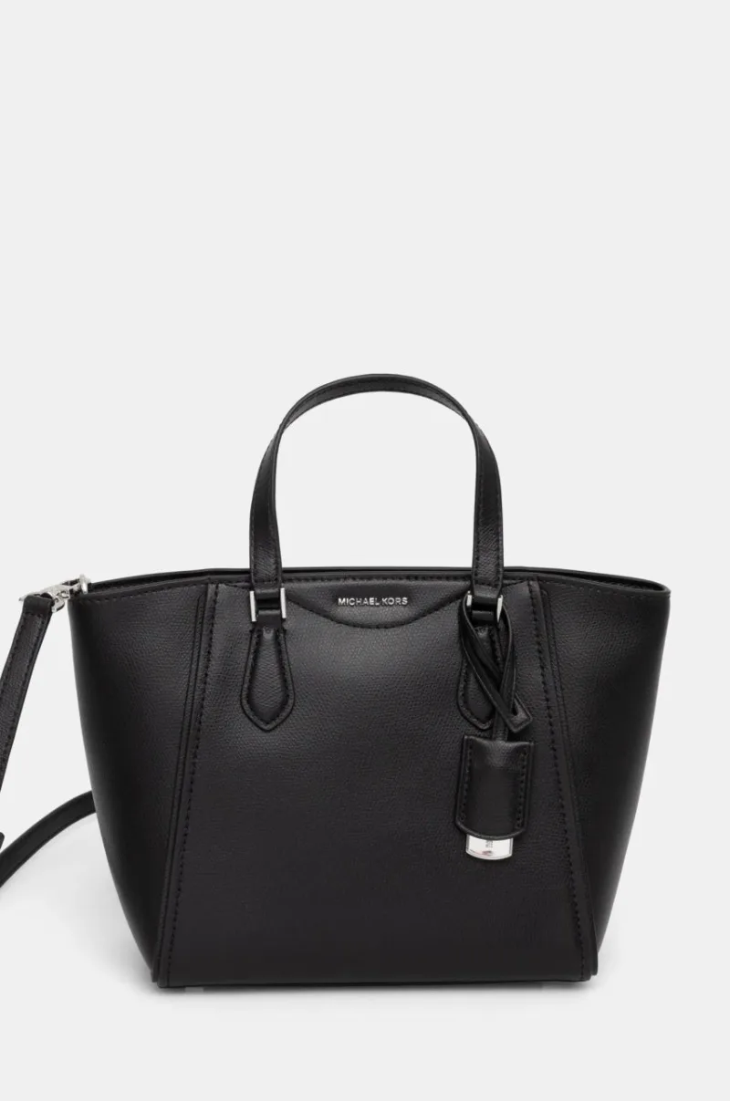 MICHAEL Michael Kors poseta de piele culoarea negru